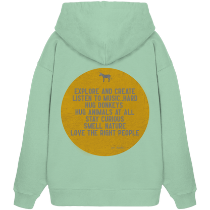 Oversized Hoodie (Bio-Baumwolle)-hug donkeys
