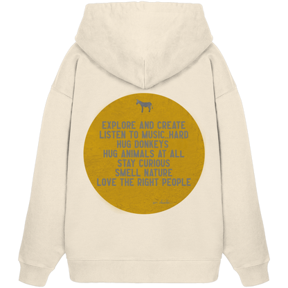 Oversized Hoodie (Bio-Baumwolle)-hug donkeys