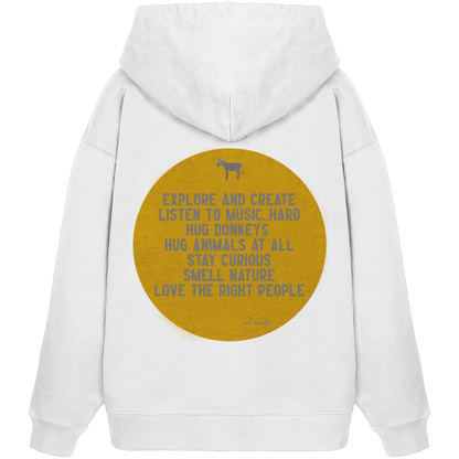 Oversized Hoodie (Bio-Baumwolle)-hug donkeys