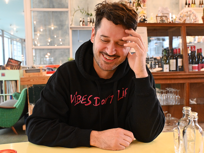 Organic Oversize Hoodie - vibes don't lie