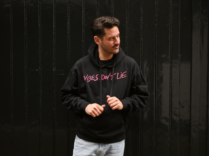 Organic Oversize Hoodie - vibes don't lie