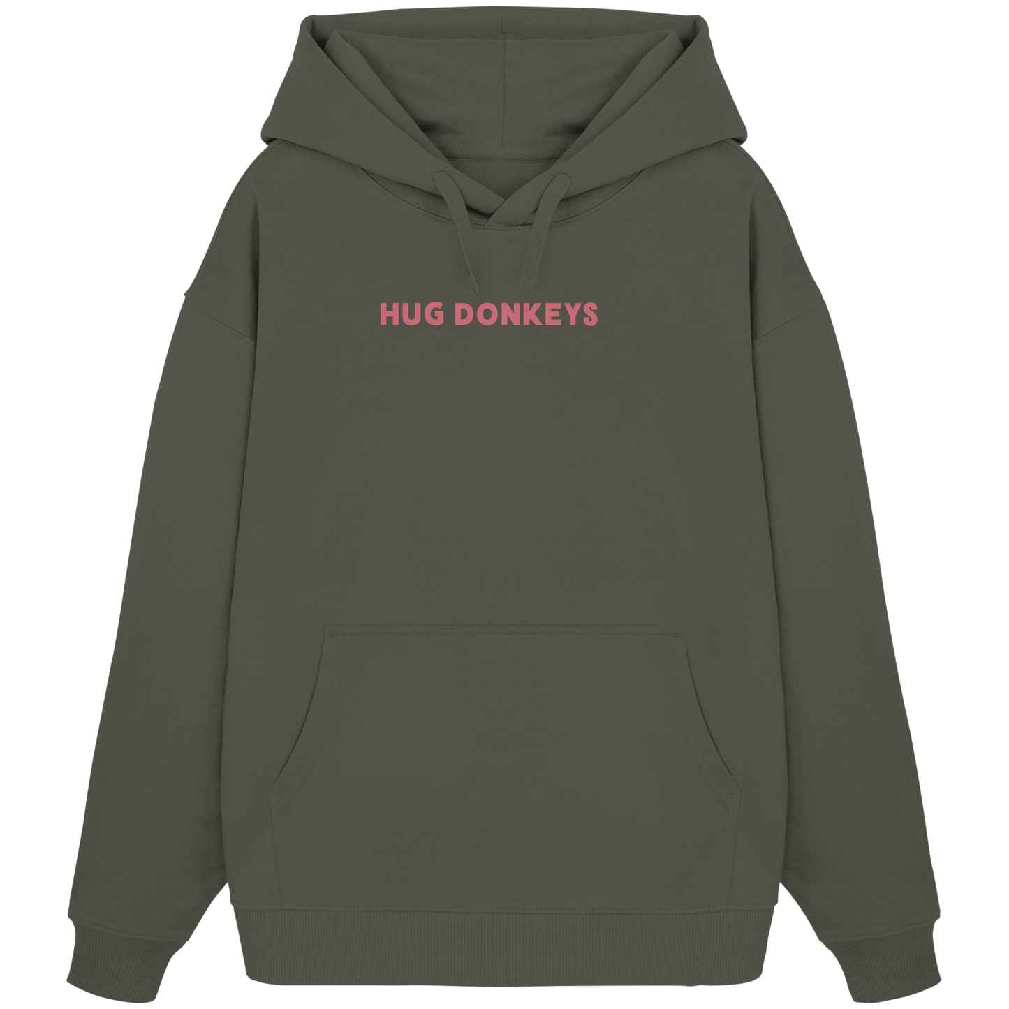 Oversized Hoodie (Bio-Baumwolle)-hug donkeys