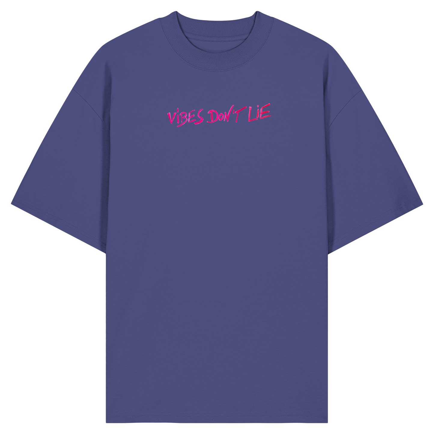 Oversized T-Shirt «Vibes don't lie» aus Bio-Baumwolle