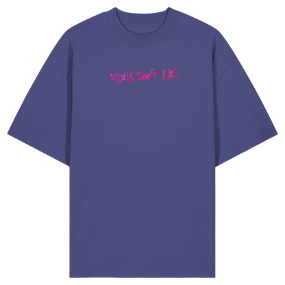 Oversized T-Shirt «Vibes don't lie» aus Bio-Baumwolle