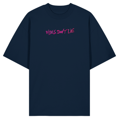 Oversized T-Shirt «Vibes don't lie» aus Bio-Baumwolle