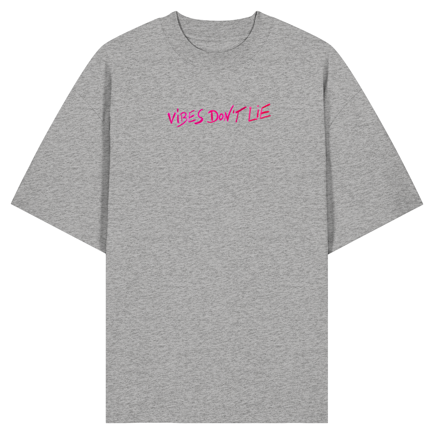 Oversized T-Shirt «Vibes don't lie» aus Bio-Baumwolle
