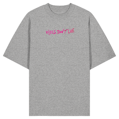 Oversized T-Shirt «Vibes don't lie» aus Bio-Baumwolle