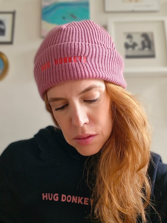 Wide cotton hair band, green 