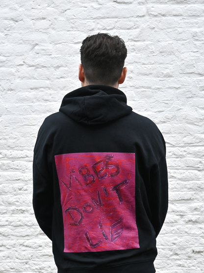Organic Oversize Hoodie - vibes don't lie