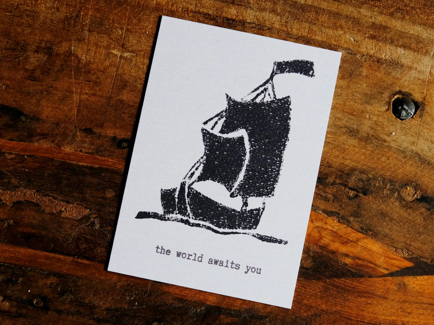 Postkarte, Stempel «Segelschiff»