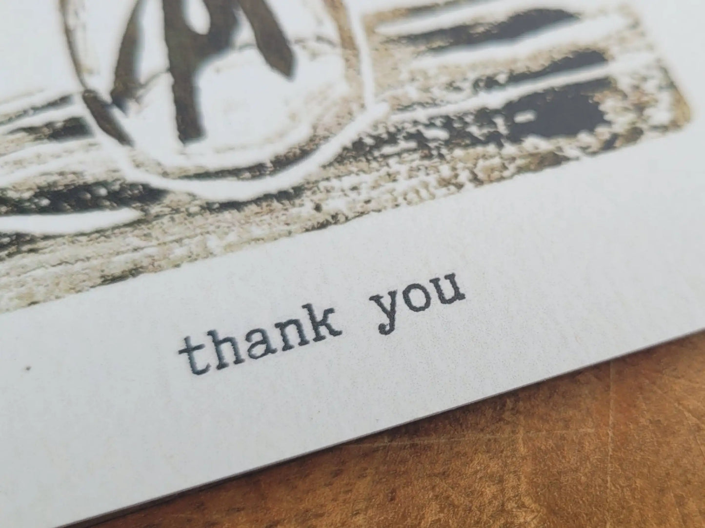 Postkarte, Stempel "thank you"