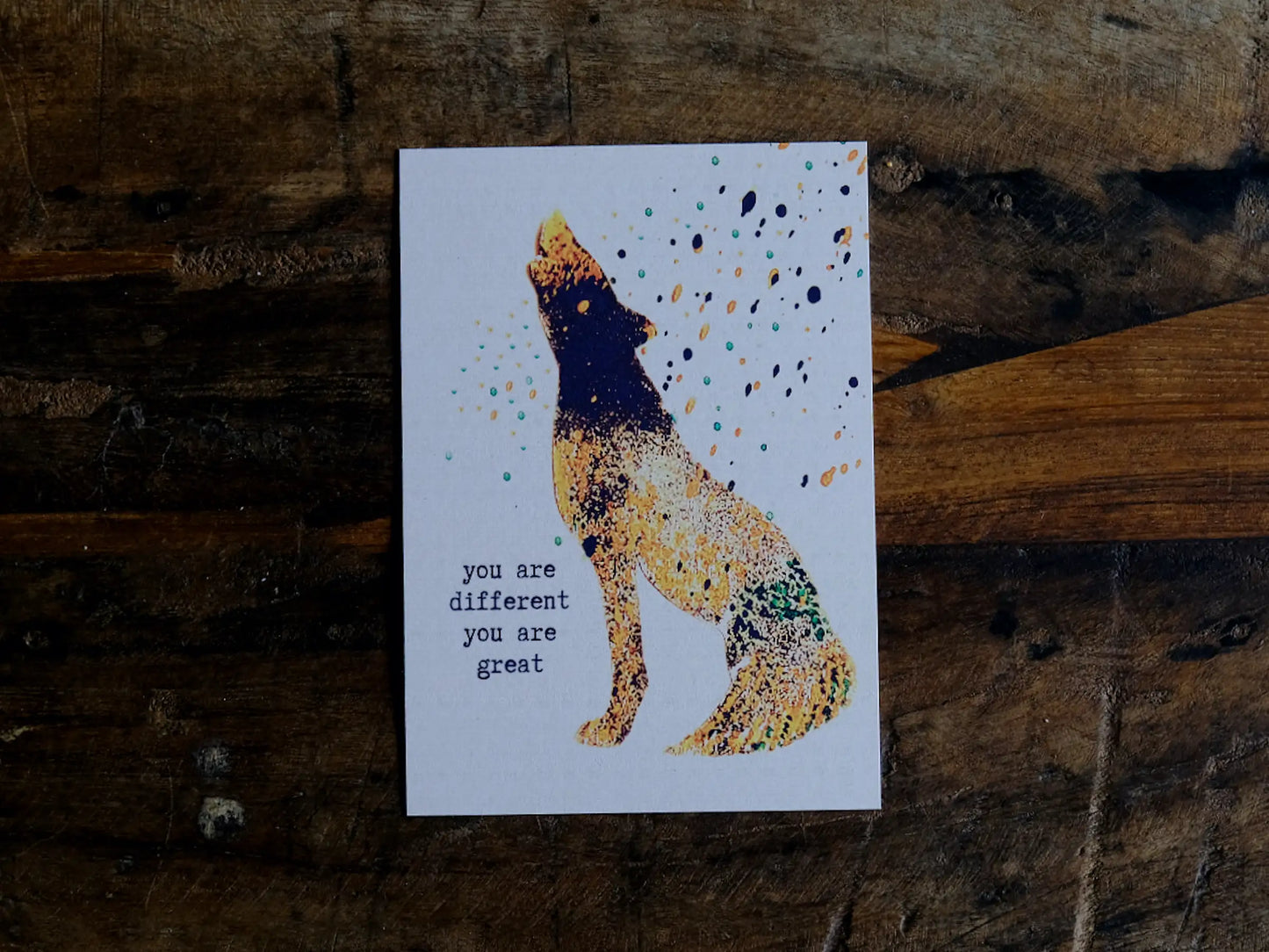 Postkarte, Stempel «Wolf»